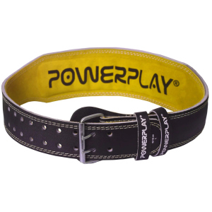 Пояс для важкої атлетики PowerPlay 5085 Чорно-жовтий L (PP_5085_Yellow_L) в Одесі