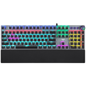 Клавіатура провідна Aula Fireshock V5 Mechanical Wired Keyboard Red Switch USB (6948391240602) краща модель в Одесі