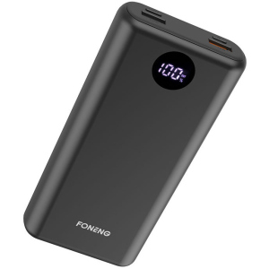 Портативное зарядное устройство FONENG Q10 PD+QC PowerBank (20000 mAh) - Black FONENG лучшая модель в Одессе