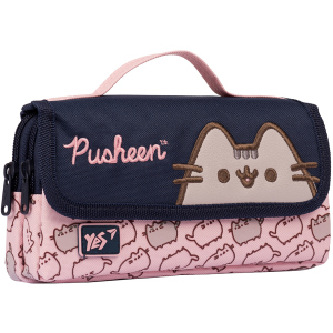 Пенал м'який YES WL-01 Pusheen рожевий/синій (533041) ТОП в Одесі