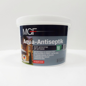 Лазур-антисептик для дерева MGF AQUA-ANTISEPTIK 10 л в Одесі