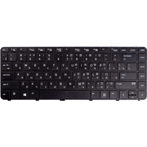 Клавиатура для ноутбука PowerPlant HP Probook 430 G3, 440 G3 Черная, Черная фрейм (KB310751) лучшая модель в Одессе