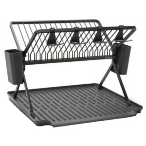 Сушилка для посуды Brabantia Foldable Dish Rack Large Темно-серая (139482) лучшая модель в Одессе