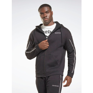 Толстовка Reebok Te Piping Fz Hoodie GS9301 M Black (4064055484853)