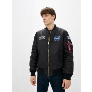 Куртка Airboss MA-1 NASA XL Black (707568225813_A) ТОП в Одессе