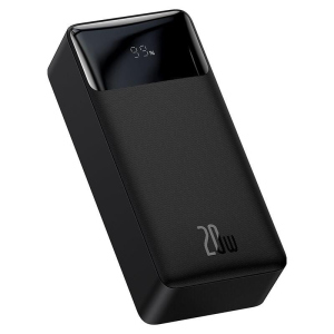 Повербанк BASEUS Bipow Digital Display Power Bank 30000mAh | 2USB / 1Type-C, PD / QC, 20W, 3A | Black краща модель в Одесі