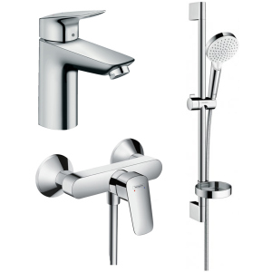 купить Набор смесителей HANSGROHE Logis 20200007 (71104+7160+26553400)