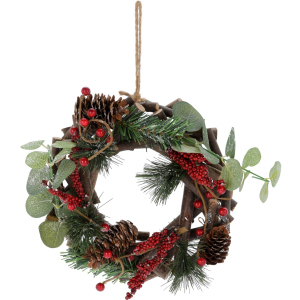 Вінок новорічний Christmas Decoration 22 х 7 х 22 см (YZB003920) в Одесі