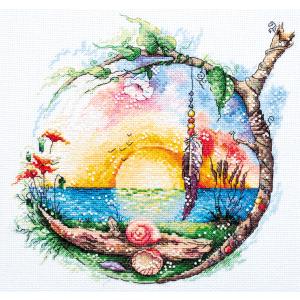 Набір для вишивання хрестиком Абріс Арт Сонячний рай (AH074) в Одесі