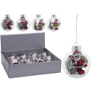 Набір ялинкових куль Christmas Decoration 8 см 12 шт (CAA724890) краща модель в Одесі