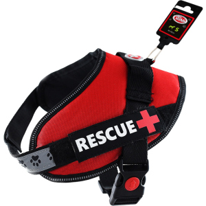 Шлея усиленная Pet Nova Rescue+ S 45-55 см Красная (HA-RESCUE-RE-S) (5903031442212) ТОП в Одессе