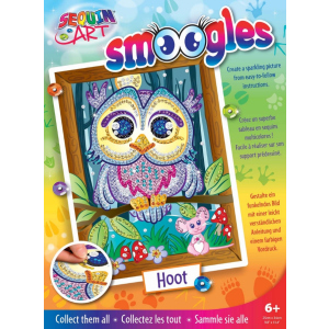 Набір для творчості Sequin Art Smoogles Сова 25х34 см (SA1812) краща модель в Одесі