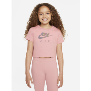 Футболка детская Nike G Nsw Tee Crop Nike Air DJ6932-630 140-152 см (M) Розовая (195240913774) рейтинг