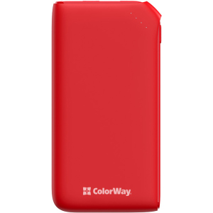 УМБ ColorWay 10000 mAh Soft touch 18W Red (CW-PB100LPE3RD-PD) ТОП в Одесі