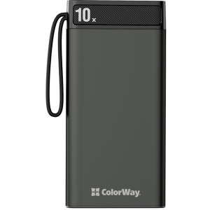 УМБ ColorWay 10000 mAh Metal case Black (CW-PB100LPI1BK-D) ТОП в Одессе