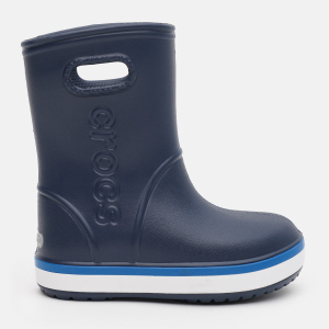 Гумові чоботи Crocs Kids Crocband Rain Boot K 205827-4KB-C10 27-28 Темно-сині (191448389694) краща модель в Одесі