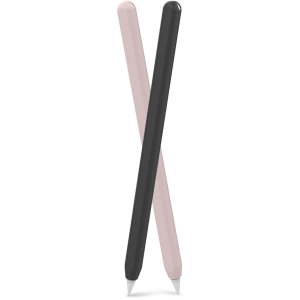 Силиконовые чехлы AhaStyle для Apple Pencil 2 комплект 2 шт Чёрный, розовый (AHA-01650-BNP) ТОП в Одессе