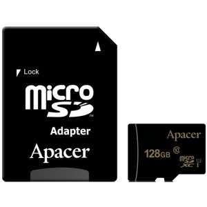 Apacer microSDXC 128GB UHS-I U1 + SD adapter (AP128GMCSX10U5-R) ТОП в Одессе