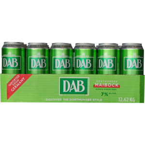 Упаковка пива DAB Maibock світле відфільтроване 7% 0.5 л x 24 шт (4053400277707) в Одесі