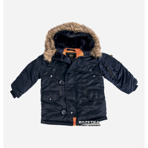 Зимова куртка Alpha Industries Youth N-3B 158 см (YXL) Replica Blue (640631761873) ТОП в Одесі