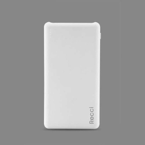 Зовнішній акумулятор 10000 mAh Dynamic RD-10000 white Recci CC200062 в Одесі