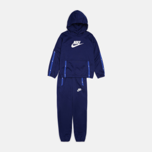 Спортивний костюм дитячий Nike U NSW Tracksuit Poly Pack Hook DD8552-492 140-146 см M Синій (0195238050771) краща модель в Одесі