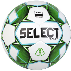 М'яч тренувальний Select Planet FIFA (928) №5 Біло-зелений (5703543286928) краща модель в Одесі