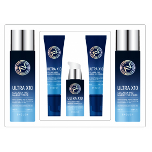 Набор омолаживающих средств Enough Ultra X10 Collagen Pro Marine 5 Set с коллагеном (8809438485616)