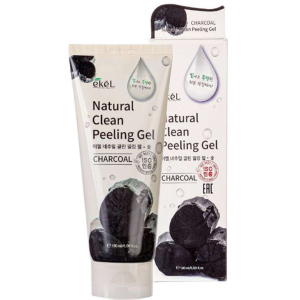 хороша модель Пілінг-гель для обличчя Ekel Charcoal Natural Clean Peeling Gel Деревне вугілля 180 мл (8809242270538)