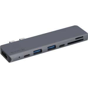 USB-хаб адаптер Ailink Aluminium 7 в 1 USB-C 4K HDMI Card Reader Hub Multi Port AI-СН7D Space Grey в Одессе