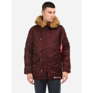 Парка Alpha Industries Slim Fit N-3B Parka 5XL Maroon/Orange лучшая модель в Одессе