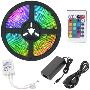 Світлодіодна стрічка UFT RGB LED LS02 5м з пультом ДУ блоком живлення та контролером в Одесі