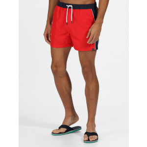 Шорты пляжные Regatta Amias Swim Short RMM012-SV2 S Красный/Темно-синий (5059404179459) лучшая модель в Одессе