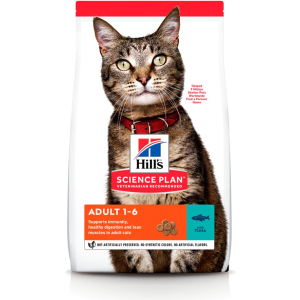 Сухий корм для кішок Hill's Science Plan Feline Adult Tuna з тунцем - 3 кг (604075) (52742024103) надійний