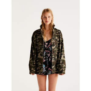 Джинсова куртка Pull &amp; Bear XAZ134035DLCH L Хакі (DD8000002747110) ТОП в Одесі