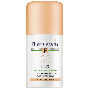 Матирующий тональный флюид Pharmaceris F SPF25 сужающий поры Натуральный 30 мл (5900717153721) лучшая модель в Одессе