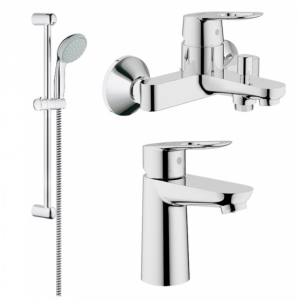 Комплект смесителей для ванной GROHE BauLoop S-Size хром латунь 123214S в Одессе