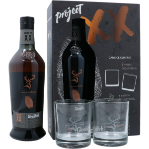 Виски Односолодовый Glenfiddich Project XX 47% 0.7 л в подарочной упаковке с 2 стаканами (3500870066153) рейтинг