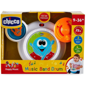 Іграшка музична Chicco Music Band Drum (06993.10) краща модель в Одесі