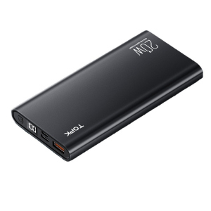 Внешний аккумулятор Power Bank Topk 10000mAh I1007P 20W QC+PD Bleck ТОП в Одессе