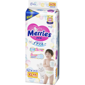 Подгузники Merries для детей XL 12-20 кг 44 шт (4901301253422) в Одессе