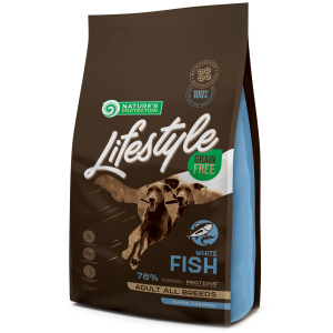 хороша модель Сухий беззерновий корм для собак Nature's Protection Lifestyle Grain Free White Fish Adult All Breeds з білою рибою 1.5 кг (NPLS45684) (4771317456847)