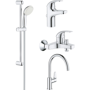 Набір змішувачів GROHE Start Curve 126748К (23805000+23768000+27598001+31554001) в Одесі