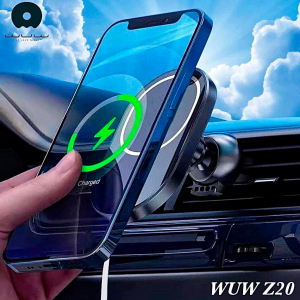 Автоутримувач WUW Z20 USB-A з бездротовою зарядкою Чорний