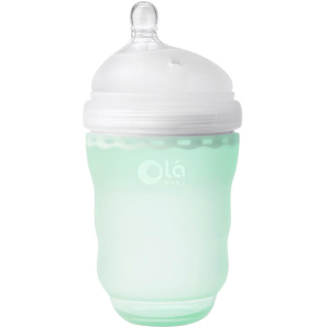 Детская силиконовая антиколиковая бутылочка Olababy GentleBottle Mint Бирюзовый 240 мл (80820) в Одессе