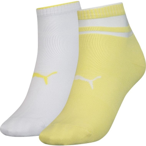 Набор носков Puma Short Sock Structure 2p Women 103002001-013 39-42 р 2 пары Жёлтый/Белый (8718824798981) в Одессе