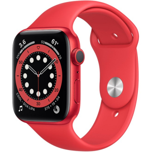 хороша модель Смарт-часы Apple Watch Series 6 GPS 44mm (PRODUCT) Red Aluminium Case with Red Sport Band (M00M3UL/A)