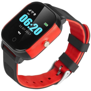 Дитячий телефон-годинник з GPS трекером GOGPS ME К23 Black-Red (K23BKRD) краща модель в Одесі