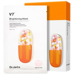 Маска, що освітлює, з вітамінним комплексом Dr.Jart+ V7 Brightening Mask 30 г x 5 шт (8809535809162) ТОП в Одесі