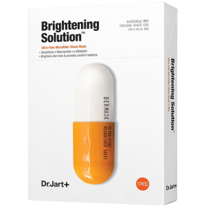 Освітлювальна маска-детокс для обличчя Dr.Jart+ Dermask Micro Jet Brightening Solution 30 г x 5 шт (8809642712652) ТОП в Одесі